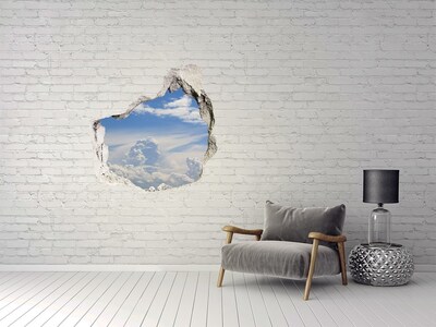 Samoprzylepna dziura na ścianę Niebo pełne chmur