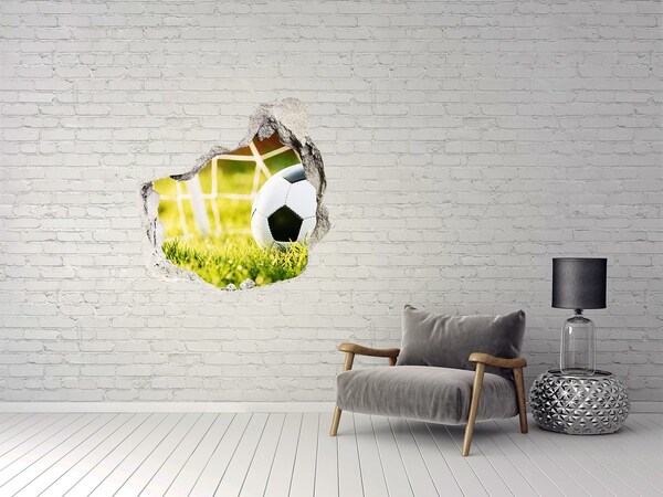 Fototapeta dziura na ścianę 3d Gol na boisku