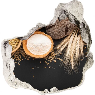 Naklejka 3D dziura na ścianę Kuchnia pełna składników