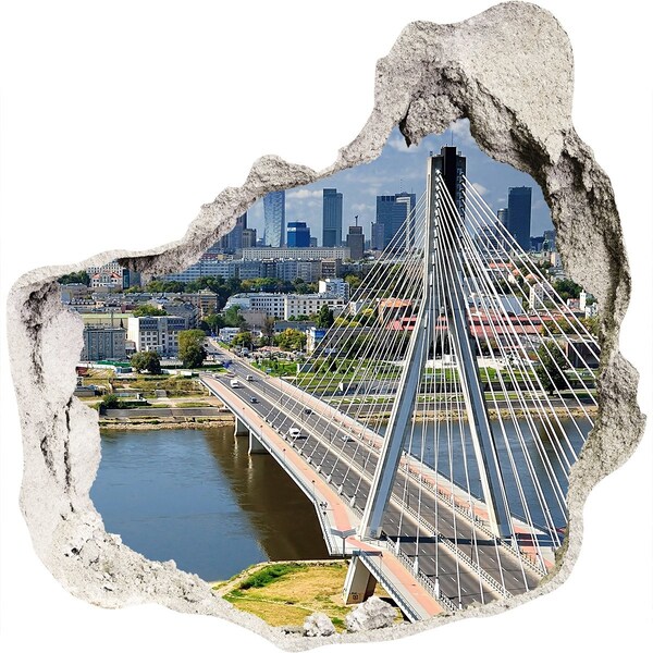 Fototapeta dziura na ścianę Most w Warszawie