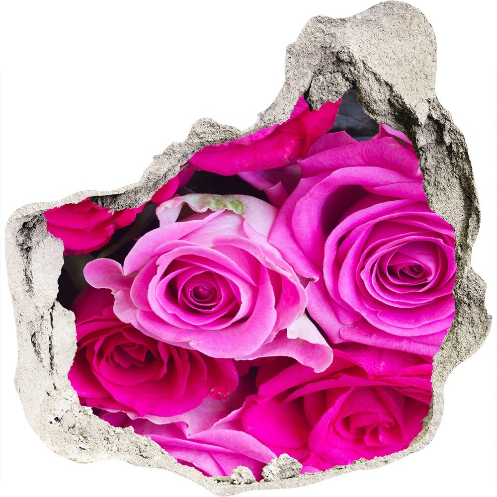 Samoprzylepna naklejka Bukiet różowych róż