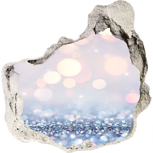 Dziura 3d fototapeta naklejka Błyszcząca przestrzeń za dziurą