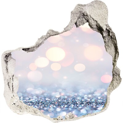 Dziura 3d fototapeta naklejka Błyszcząca przestrzeń za dziurą