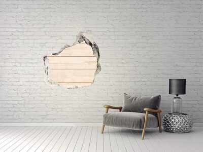 Fototapeta dziura na ścianę Drewniane tło
