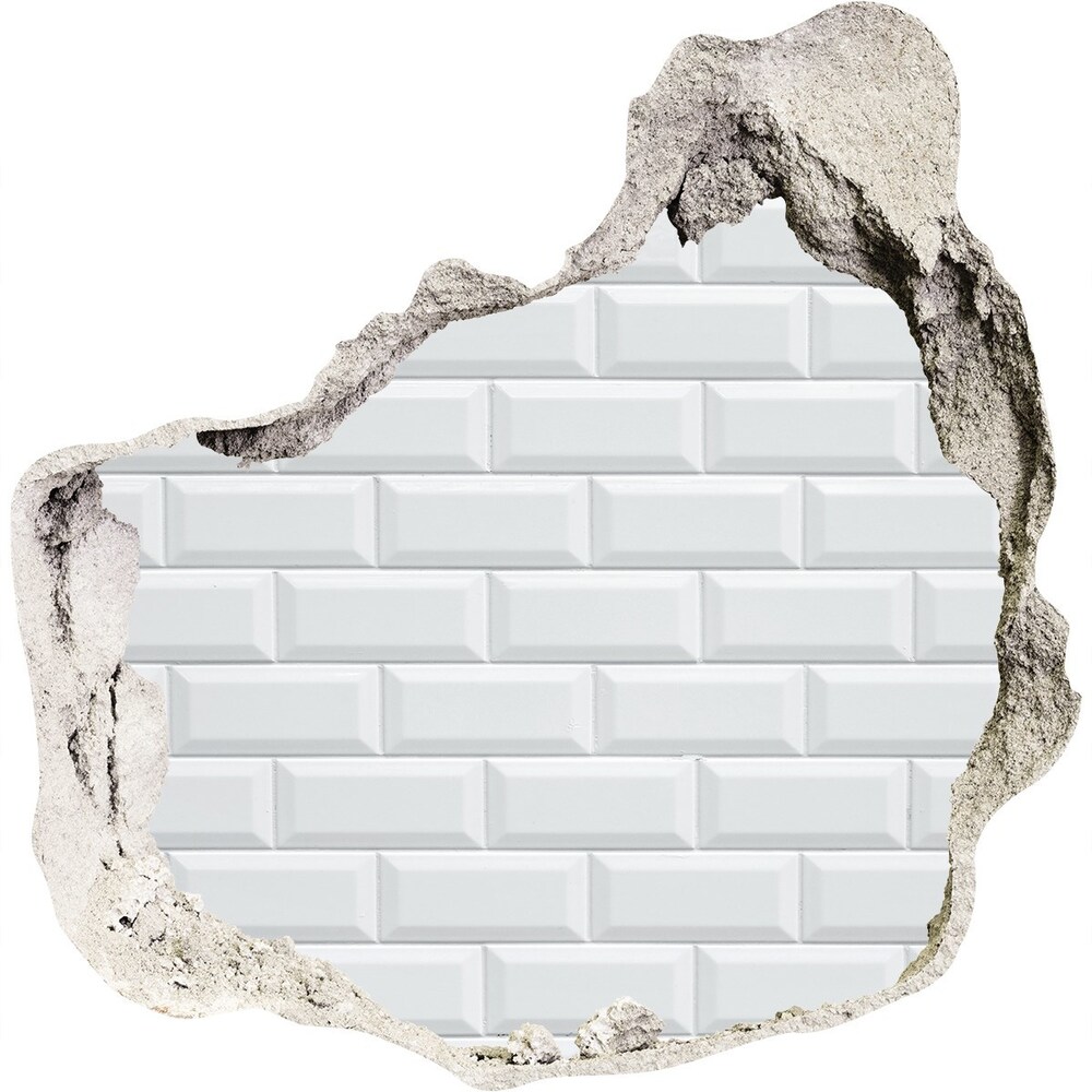Fototapeta dziura na ścianę Ceramiczna ściana