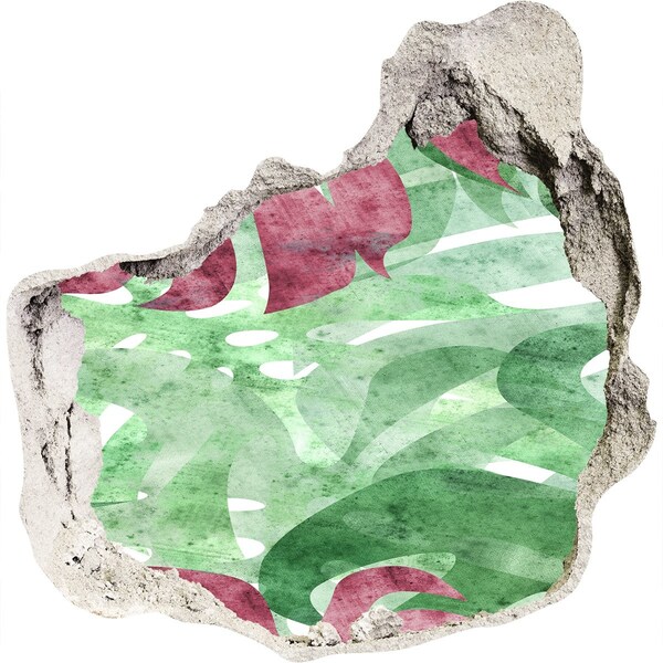 Naklejka 3D dziura samoprzylepna Tropikalna dżungla