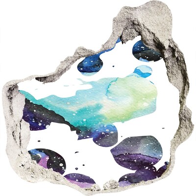 Fototapeta dziura na ścianę Kosmiczna dziura w ścianie