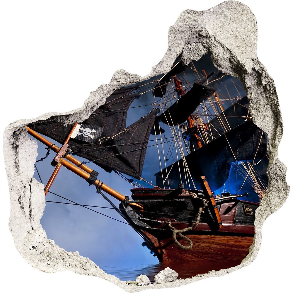 Foto zdjęcie dziura na ścianę Piracki statek