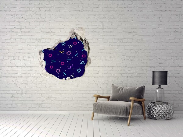 Fototapeta dziura na ścianę Geometryczne tło