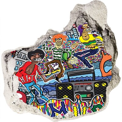 Foto zdjęcie dziura na ścianę Miejski festiwal radości