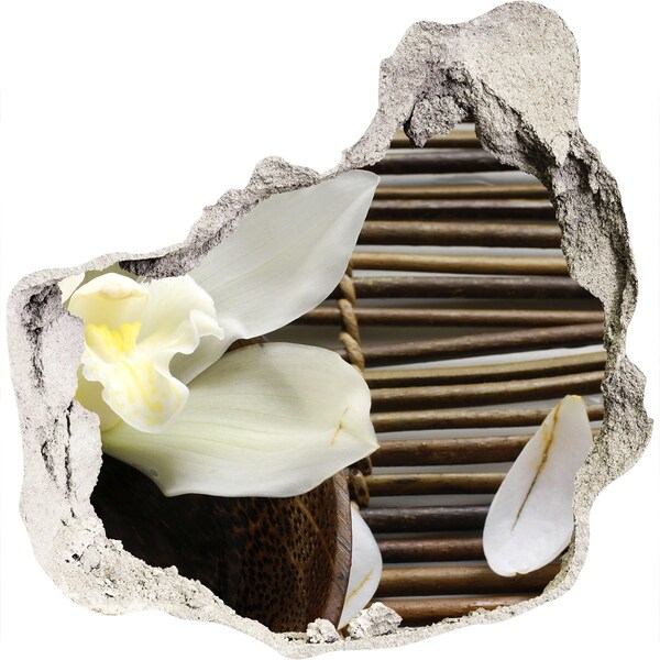 Fototapeta naklejka na ścianę Kwiatowa oaza wśród kamieni