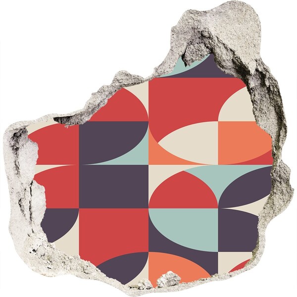 Fotoobraz dziura na ścianę Geometria w ruinie