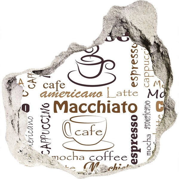 Fototapeta dziura na ścianę Kawowy zakątek