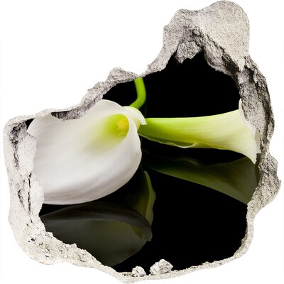 Samoprzylepna naklejka fototapeta Kwiat w betonie