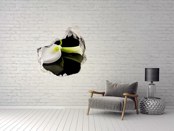 Samoprzylepna naklejka fototapeta Kwiat w betonie