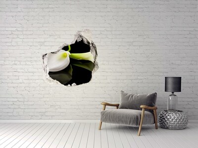 Samoprzylepna naklejka fototapeta Kwiat w betonie