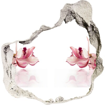 Samoprzylepna naklejka na ścianę Kwiatowa iluzja w ścianie