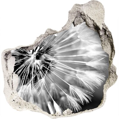 Samoprzylepna naklejka na ścianę Dmuchawce w czerni i bieli