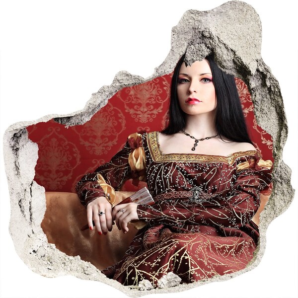 Fototapeta dziura na ścianę Księżniczka w ruinach