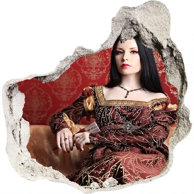 Fototapeta dziura na ścianę Księżniczka w ruinach