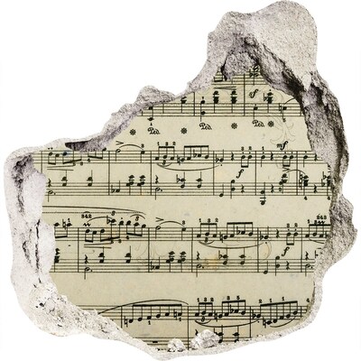 Fotoobraz dziura na ścianę Muzyczna dziura w ścianie