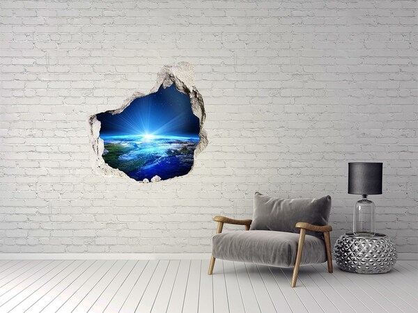 Foto zdjęcie dziura na ścianę Planeta Ziemia