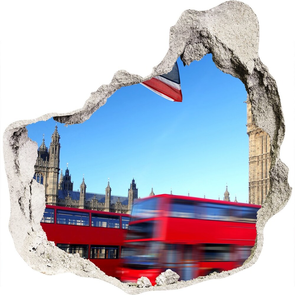 Foto zdjęcie dziura na ścianę Autobus w Londynie