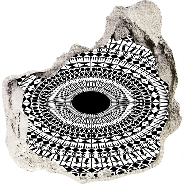 Dziura 3d fototapeta naklejka Abstrakcyjny wzór na ścianie