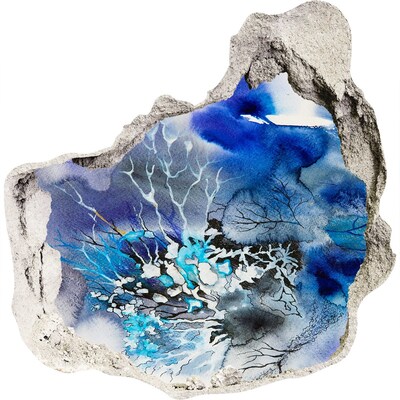 Dziura 3d fototapeta naklejka Podwodny świat w dziurze