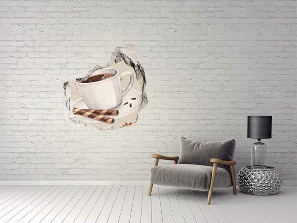 Samoprzylepna naklejka beton Kawa z ciasteczkami