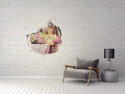 Samoprzylepna dziura na ścianę Kwiatowy zakątek w ogrodzie