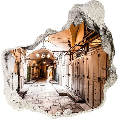 Fototapeta dziura na ścianę 3d Urok starego bazaru