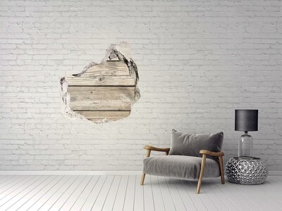 Fotoobraz dziura na ścianę Drewniane tło