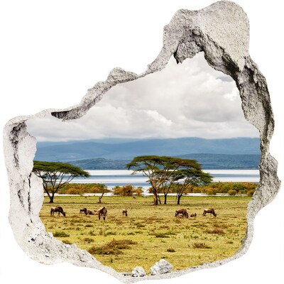 naklejka fototapeta 3D widok Jezioro Naivasha