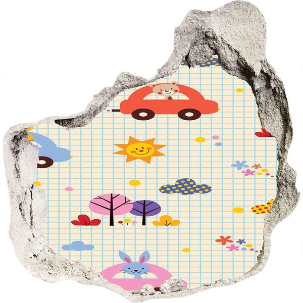 Samoprzylepna naklejka na ścianę Dziecięcy świat pełen radości