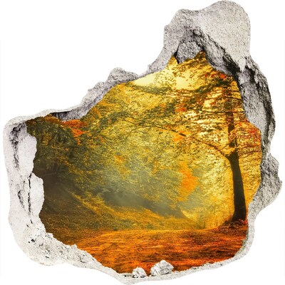 naklejka fototapeta 3D widok Złota jesień w lesie