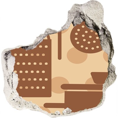 Samoprzylepna naklejka Wnętrze z motywem retro