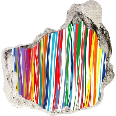 Dziura 3d fototapeta naklejka Kolorowy wybuch kreatywności