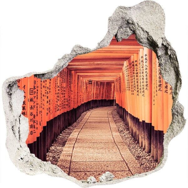 naklejka fototapeta 3D widok Świątynia Fushimi Inari