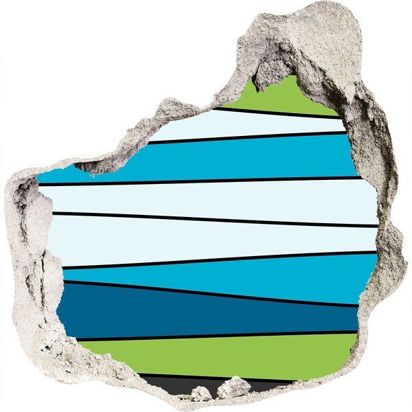 Dziura 3d fototapeta naklejka Abstrakcyjne Wnętrze Muru