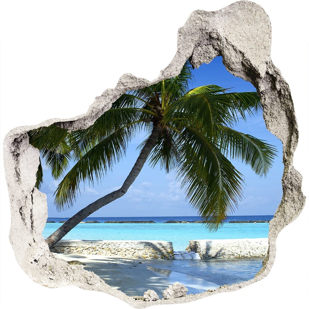 naklejka fototapeta 3D widok Tropikalna plaża
