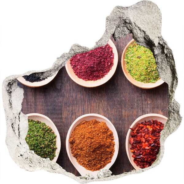 Naklejka dziura na ścianę Przyprawowy raj