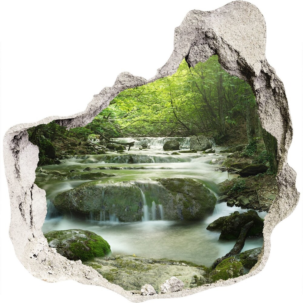 naklejka fototapeta 3D widok Wodospad w lesie