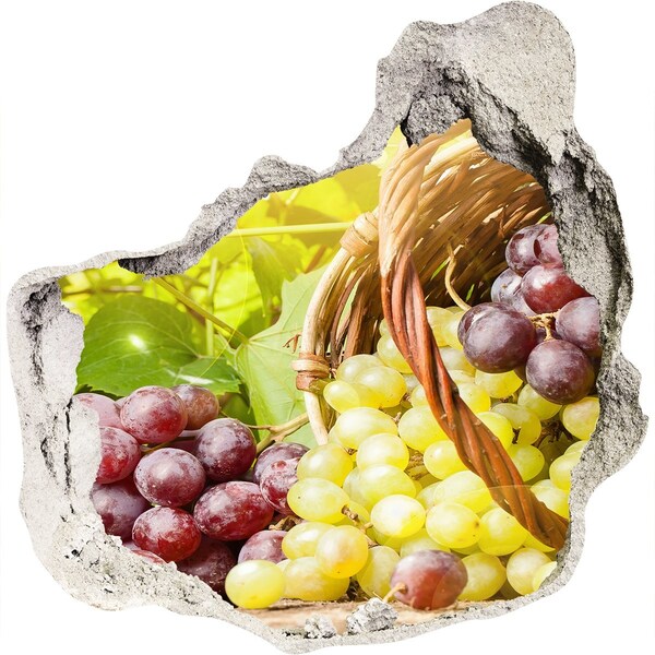 Naklejka 3D dziura Owoce w koszyku