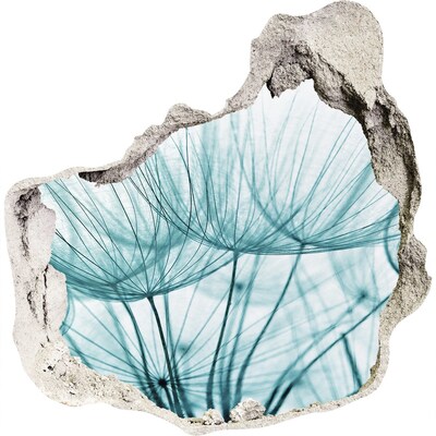 Samoprzylepna dziura naklejka Kwiatowe marzenie za ścianą