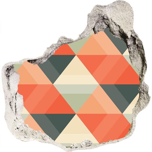 Fotoobraz dziura na ścianę Geometryczne Wzory w Dziurze