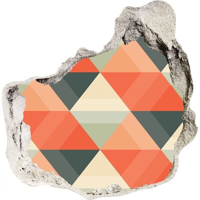 Fotoobraz dziura na ścianę Geometryczne Wzory w Dziurze