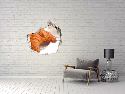 Naklejka 3D dziura na ścianę Śniadanie w paryskim bistro