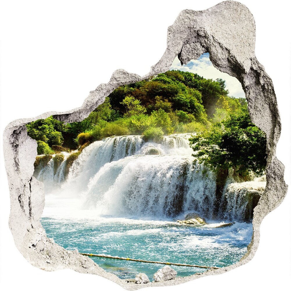naklejka fototapeta 3D widok Wodospad Krka