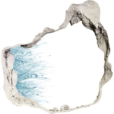 Samoprzylepna dziura naklejka Woda w dziurze w ścianie